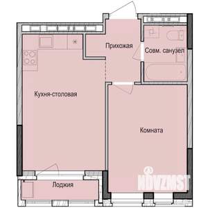 1-к квартира, строящийся дом, 40м2, 11/23 этаж