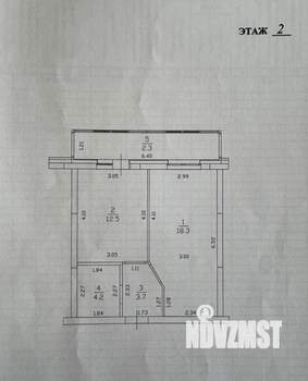 1-к квартира, вторичка, 40м2, 2/19 этаж