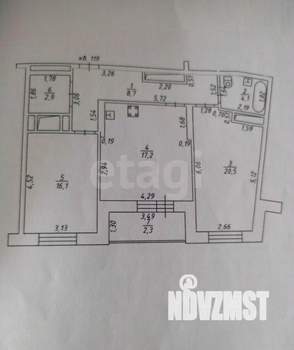 2-к квартира, вторичка, 70м2, 10/17 этаж