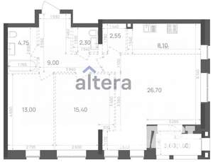 3-к квартира, вторичка, 84м2, 21/24 этаж