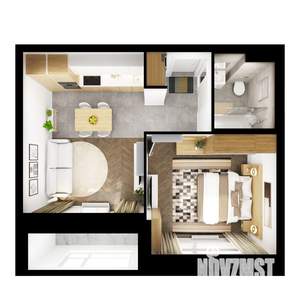 1-к квартира, вторичка, 41м2, 4/8 этаж