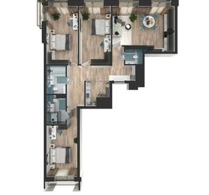 3-к квартира, вторичка, 98м2, 4/24 этаж
