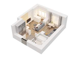 Студия квартира, вторичка, 31м2, 2/15 этаж