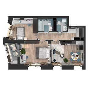 2-к квартира, вторичка, 55м2, 4/23 этаж