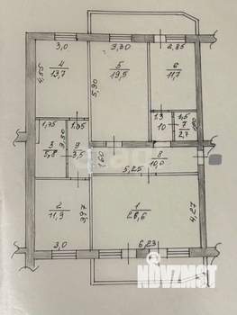 4-к квартира, вторичка, 108м2, 1/6 этаж
