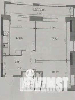 2-к квартира, вторичка, 57м2, 8/25 этаж