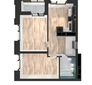 2-к квартира, вторичка, 46м2, 12/23 этаж