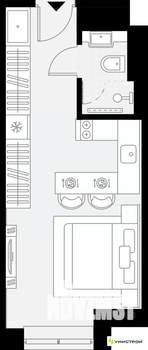 1-к квартира, вторичка, 22м2, 8/27 этаж