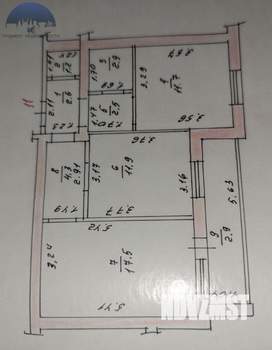 2-к квартира, вторичка, 55м2, 4/5 этаж