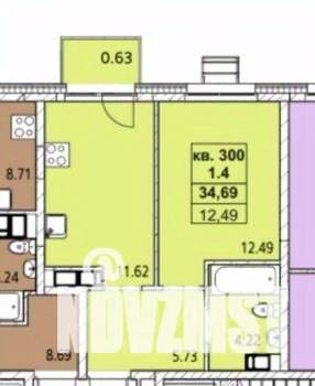 1-к квартира, вторичка, 35м2, 13/19 этаж