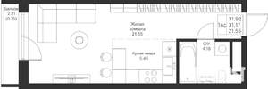 Студия квартира, вторичка, 32м2, 5/25 этаж