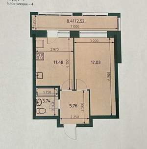 1-к квартира, вторичка, 40м2, 16/16 этаж