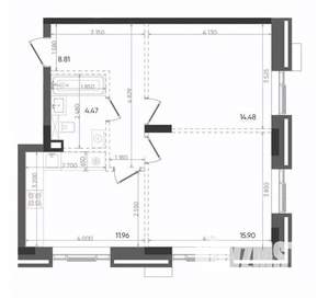 2-к квартира, вторичка, 56м2, 15/22 этаж