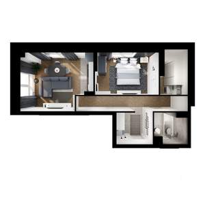 2-к квартира, вторичка, 48м2, 1/17 этаж