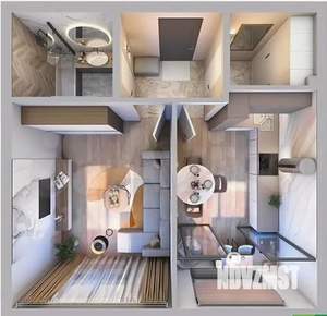 1-к квартира, вторичка, 42м2, 3/9 этаж