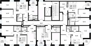 2-к квартира, вторичка, 61м2, 4/8 этаж