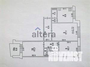 3-к квартира, вторичка, 69м2, 2/9 этаж