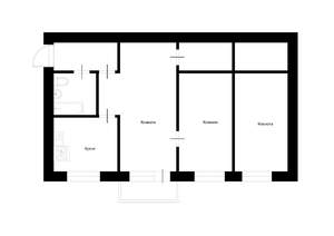2-к квартира, вторичка, 47м2, 6/18 этаж