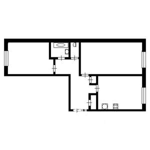 2-к квартира, вторичка, 50м2, 5/9 этаж