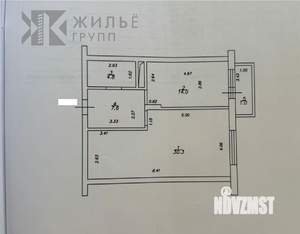 1-к квартира, вторичка, 57м2, 5/10 этаж