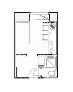 Студия квартира, вторичка, 13м2, 5/5 этаж