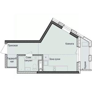 Студия квартира, строящийся дом, 29м2, 3/23 этаж