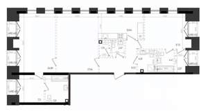 3-к квартира, вторичка, 125м2, 3/8 этаж
