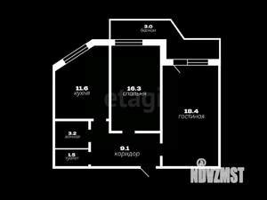 2-к квартира, вторичка, 63м2, 4/9 этаж