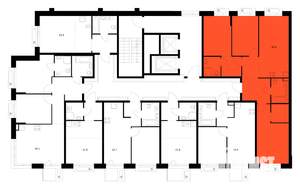 3-к квартира, вторичка, 81м2, 8/16 этаж