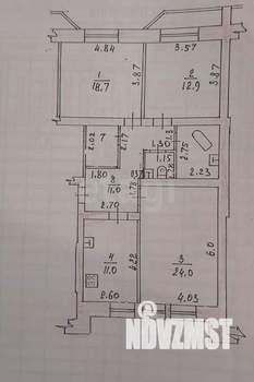 3-к квартира, вторичка, 89м2, 8/9 этаж