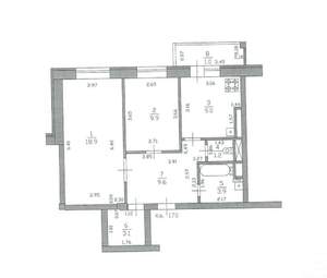 2-к квартира, вторичка, 56м2, 18/18 этаж