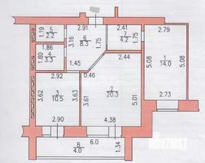 2-к квартира, вторичка, 63м2, 6/11 этаж
