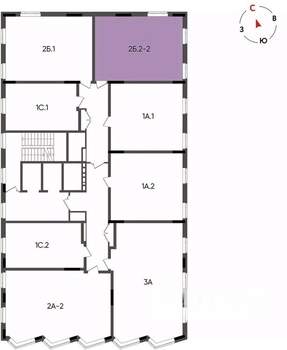 2-к квартира, вторичка, 49м2, 14/14 этаж