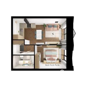 1-к квартира, вторичка, 39м2, 7/15 этаж