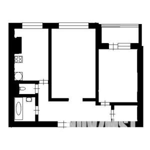 2-к квартира, вторичка, 53м2, 1/5 этаж