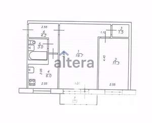 2-к квартира, вторичка, 46м2, 3/5 этаж