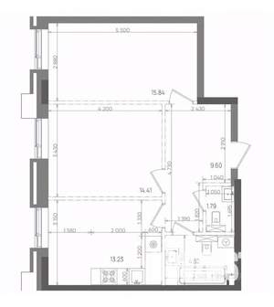 2-к квартира, вторичка, 59м2, 11/14 этаж