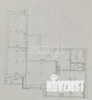 3-к квартира, вторичка, 76м2, 7/18 этаж