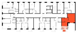 1-к квартира, вторичка, 41м2, 5/12 этаж
