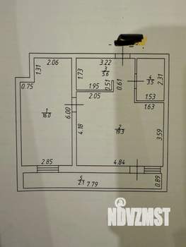 2-к квартира, вторичка, 49м2, 1/8 этаж