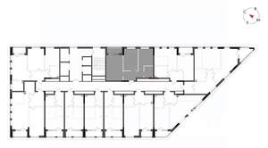 2-к квартира, вторичка, 53м2, 22/23 этаж