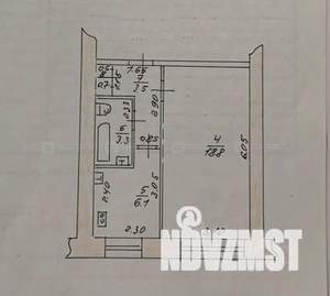 1-к квартира, вторичка, 32м2, 1/9 этаж