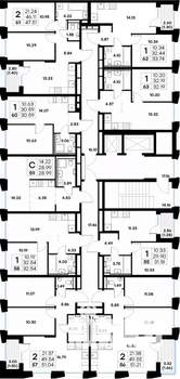 1-к квартира, строящийся дом, 31м2, 8/20 этаж