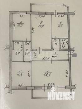 4-к квартира, вторичка, 108м2, 1/6 этаж