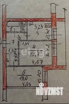 2-к квартира, вторичка, 48м2, 3/9 этаж