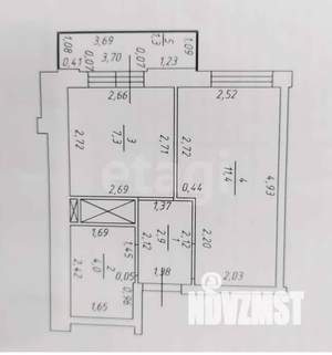 1-к квартира, вторичка, 27м2, 9/12 этаж