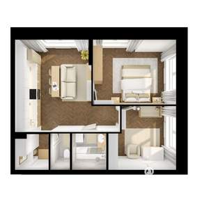 2-к квартира, вторичка, 54м2, 3/17 этаж