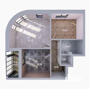 2-к квартира, сданный дом, 65м2, 2/9 этаж