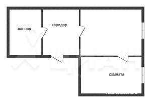1-к квартира, сданный дом, 42м2, 2/9 этаж