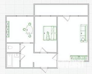 2-к квартира, вторичка, 50м2, 7/9 этаж